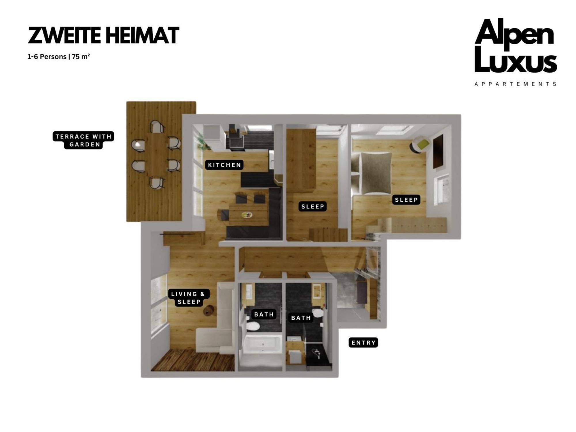 Apartment Zweite Heimat - Garden & Underground Parking Space By Alpenluxus *